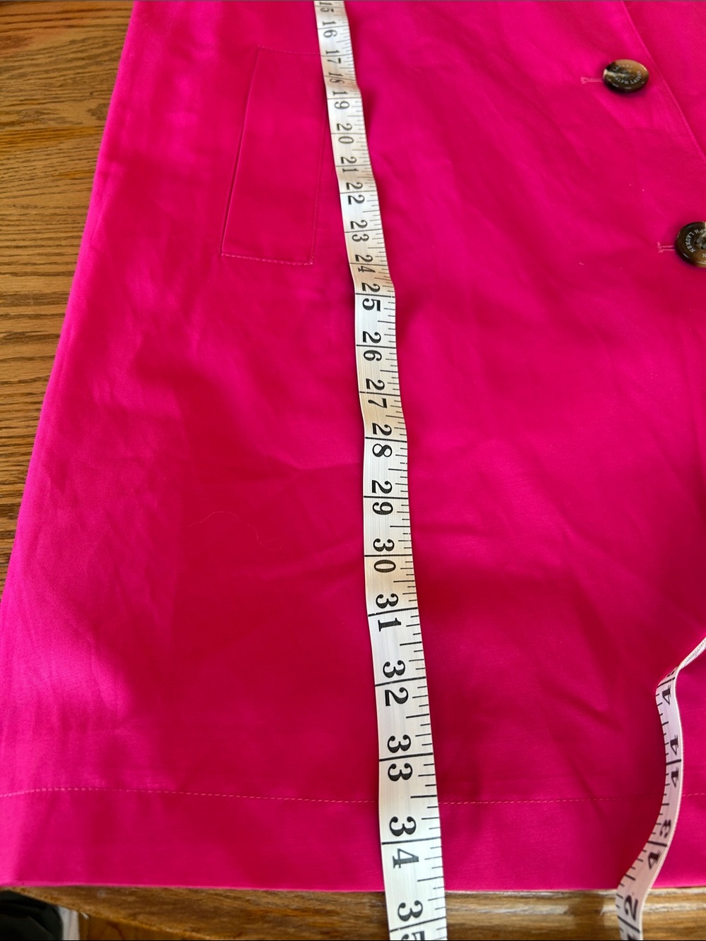 Lauren Ralph Lauren Hot Pink Single-Breasted Hooded Trench Coat - Picture 7 of 9